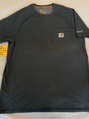 Carhartt Dark Charcoal Pocket Crew Tee